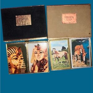 Vintage Congress Playing Cards Sets Egyptians and horses